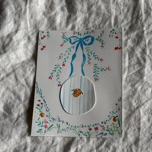 Floral watercolor art